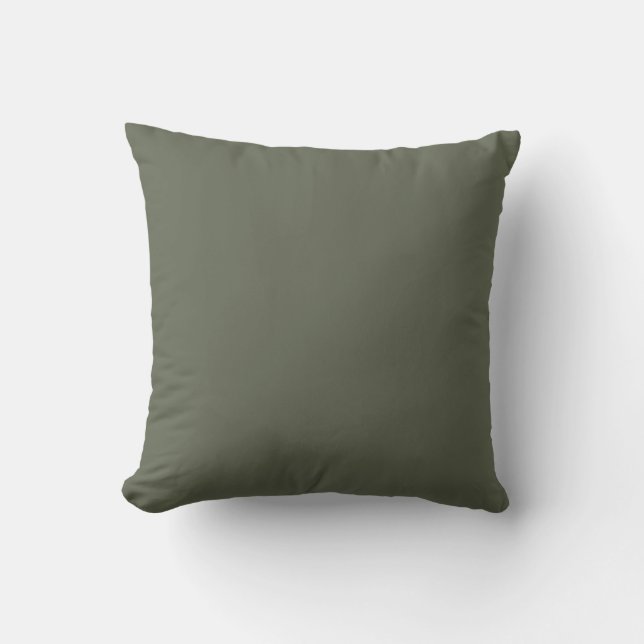 Coussin Conception couleur solide à quatre feuilles Vert-t (Recto)