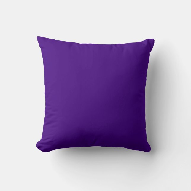 Coussin Conception couleur solide violet 400080 (Recto)