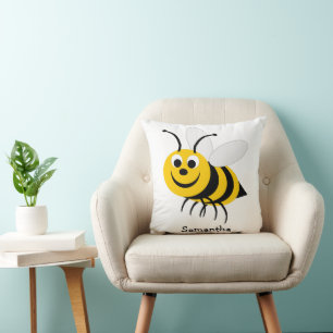 Coussin Conception d'abeille personnalisée