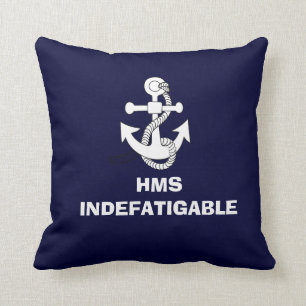 Coussin Conception d'Ancre, HMS INDEFATIGABLE