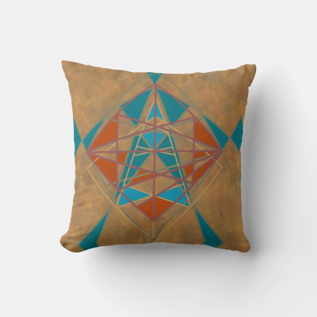 Coussin Conception d'art de l'homme étoile indien du déser (Recto)