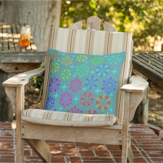 Coussin Conception d'art de motif rétro du milieu du siècl (Chaise)