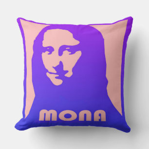 Coussin Conception d'art pop de Mona Lisa