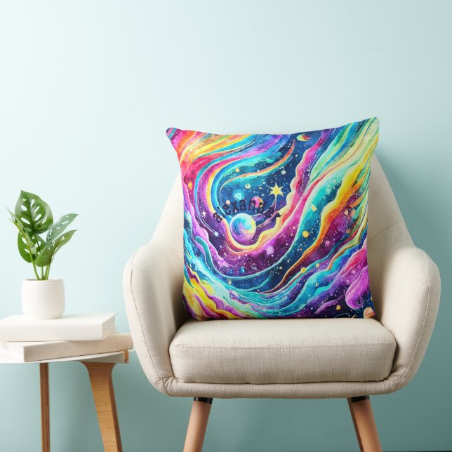 COUSSIN CONCEPTION D'ART SPATIAL MODERNE ET COLORÉE (Chaise)