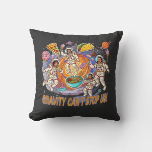 Coussin Conception d'aventure alimentaire spatiale amusant
