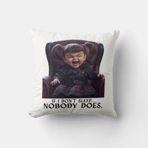 Coussin Conception de bébé méchant drôle