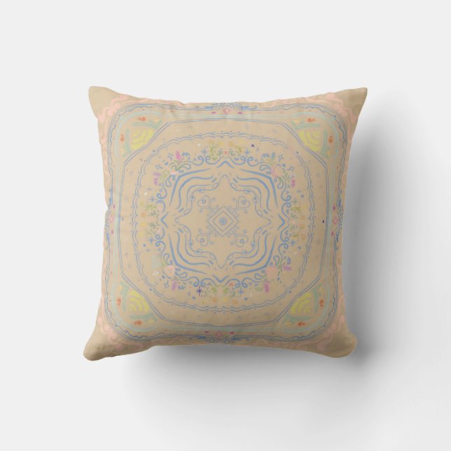 Coussin Conception de carreau de plafond Décor rustique de (Verso)
