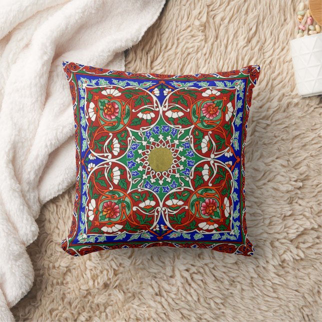 Coussin Conception de carreaux Tadjik vintage (Couverture)