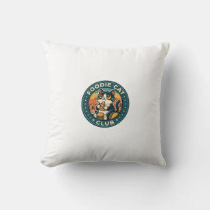Coussin Conception de chat de nourriture Chaton mignon - C