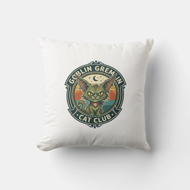 Coussin Conception de chat mignon de lutin gremlin - Gobel (Recto)