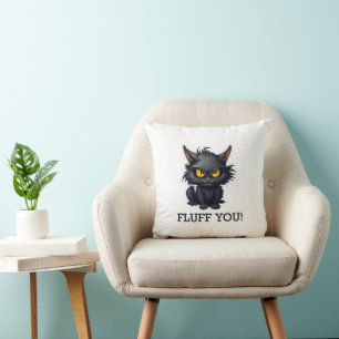 Coussin Conception de chat noir bébé - Jetez l'oreiller 16