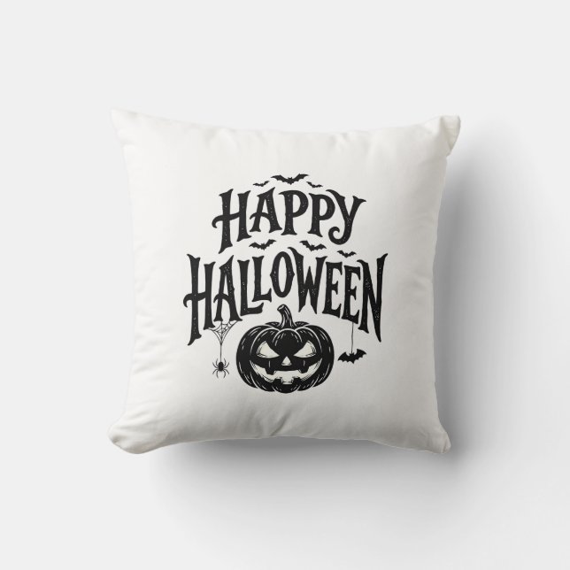 Coussin Conception de chemise Chauve-souris Citrouille Joy (Recto)