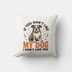 Coussin Conception de chemise de citation de chiot vintage