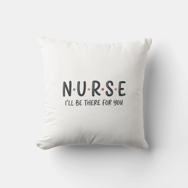 Coussin Conception de chemise de citation d'infirmière Gra (Recto)