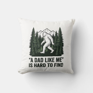 Coussin Conception de chemise de forêt vintage de papa Big