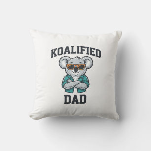 Coussin Conception de chemise de papa koalifié Koala père