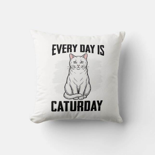 Coussin Conception de chemise drôle pour amateur de chat d (Recto)