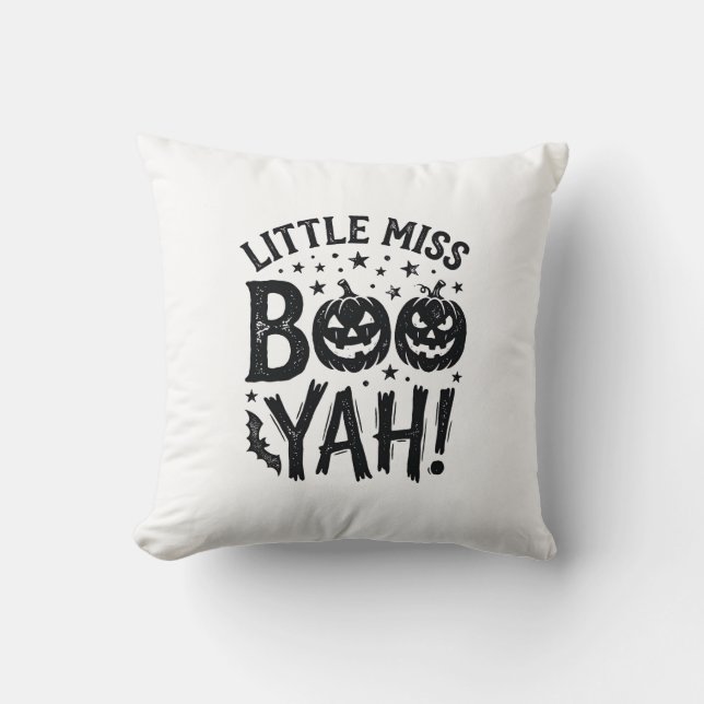 Coussin Conception de chemise Halloween vintage Little Mis (Recto)