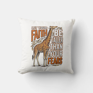 Coussin Conception de chemise inspirante vintage Faith Gir