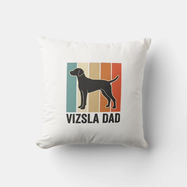 Coussin Conception de chemise pour papa Vizsla amateur de  (Recto)