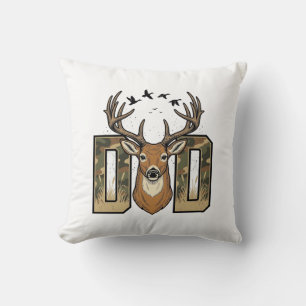 Coussin Conception de chemise vectorielle Buck Camo Papa C