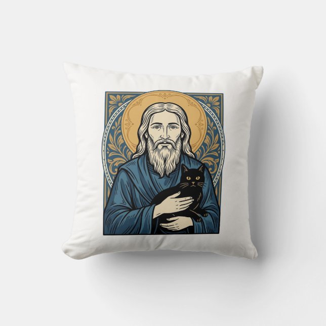 Coussin Conception de chemise vectorielle de portrait de c (Recto)