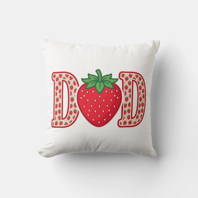 Coussin Conception de chemise vectorielle lettrage fraise  (Recto)