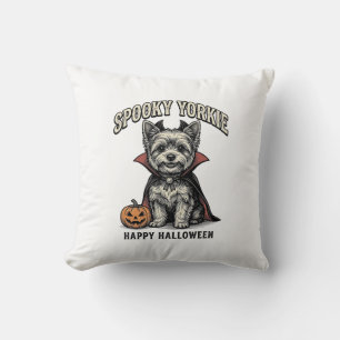 Coussin Conception de chemise vintage de chien de Hallowee