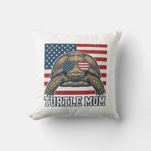 Coussin Conception de chemise vintage pour maman tortue pa