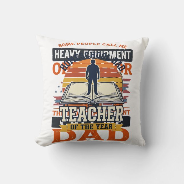 Coussin Conception de chemise vintage pour papa opérateur  (Recto)