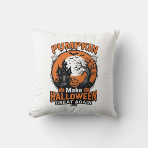 Coussin Conception de chemise Vintage Pumpkin Halloween Gr