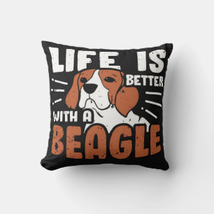 Coussin Conception de chien beagle
