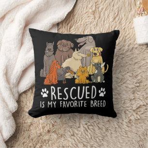 Coussin Conception de chien drôle pour hommes et femmes av