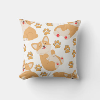 Coussin Conception de chiot de chien mignon
