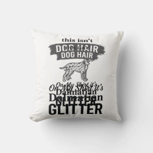 Coussin Conception de citation de cheveux de chien drôle d
