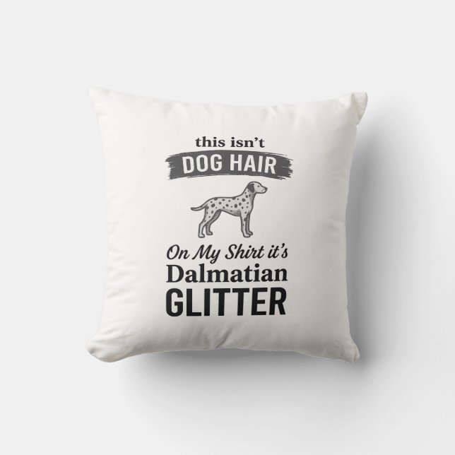 Coussin Conception de citation de cheveux de chien drôle d (Recto)