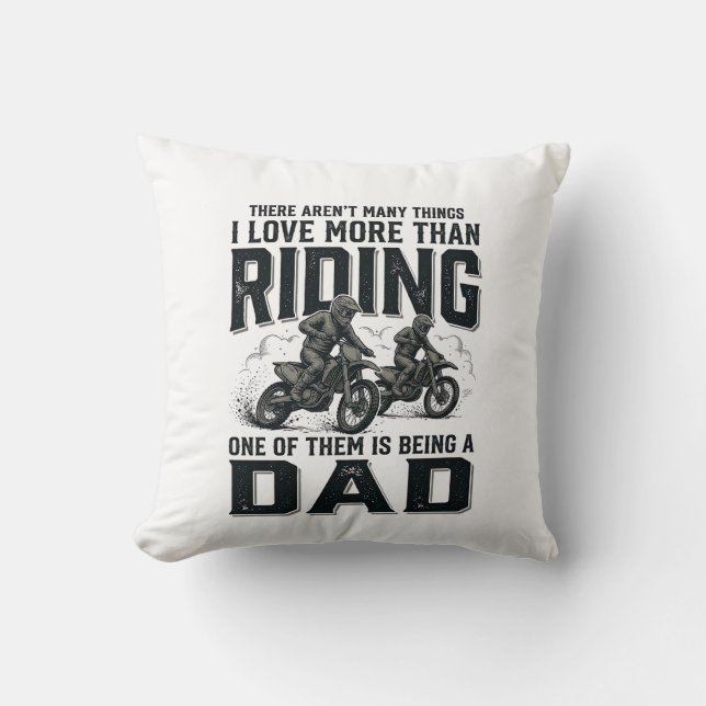Coussin Conception de citation de motocross gravure vintag (Recto)