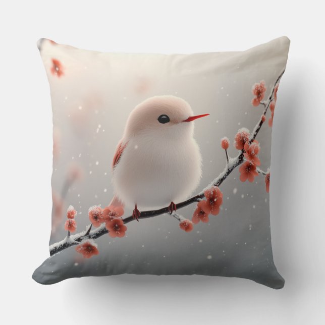 Coussin Conception de colibris (Recto)