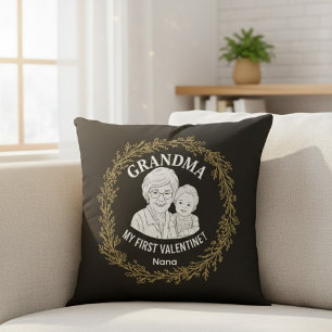 Coussin Conception de collage photo "Grand-mère" personnal