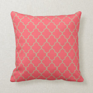 Coussin Conception de corail et bronzage de Quatrefoil