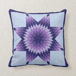 Coussin Conception de courtepointe Blue Lone Star