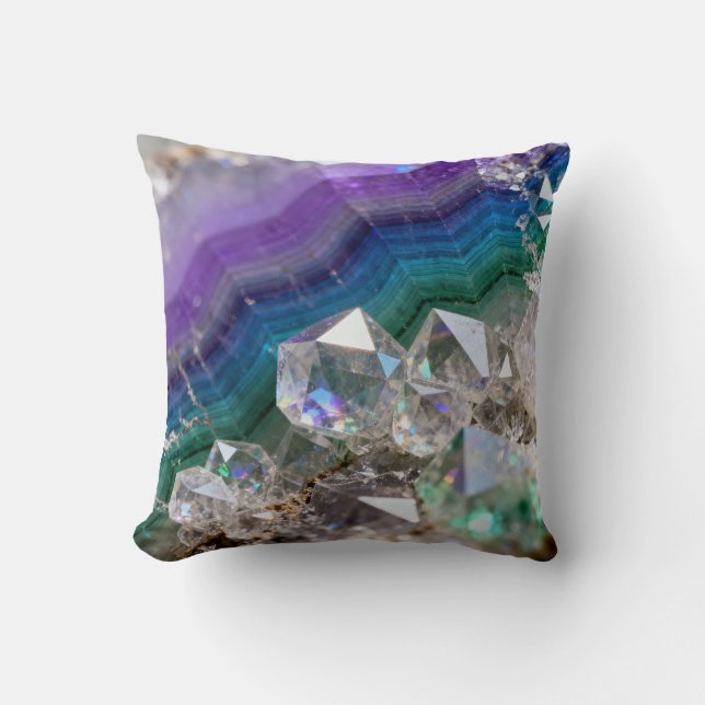 Coussin Conception de cristal vibrant de fusion de quartz  (Recto)