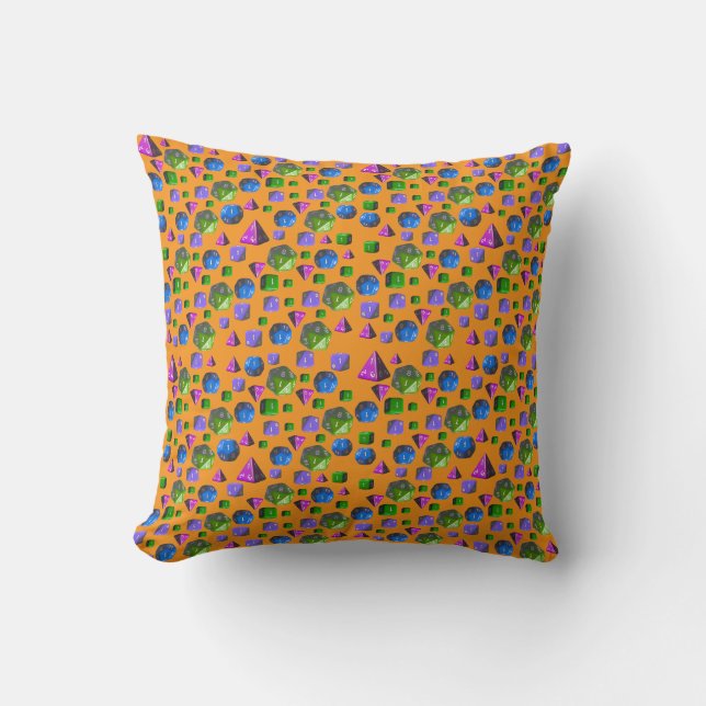 Coussin Conception de dés pour JDR & DnD (Recto)