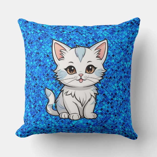 Coussin Conception de dessin en ligne de bande dessinée de (Recto)