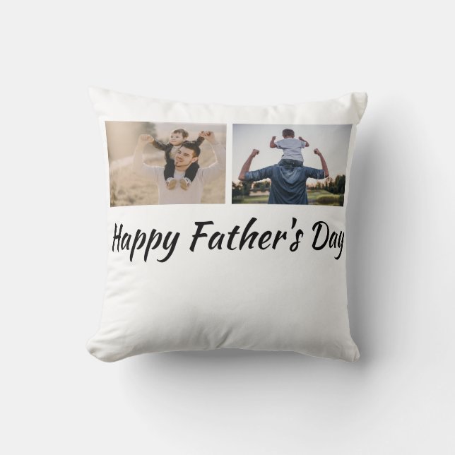 Coussin conception de Fêtes des pères joyeuses personnalis (Recto)