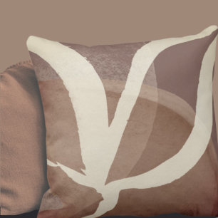 Coussin Conception de feuilles Abstraites artistiques Cr
