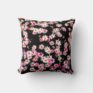 Coussin Conception de fleurs dans un motif postérisé