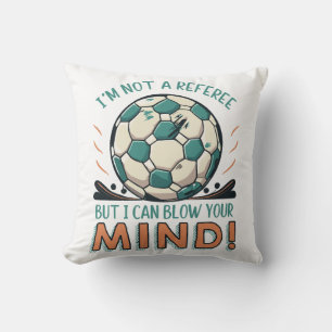 Coussin Conception de football drôle