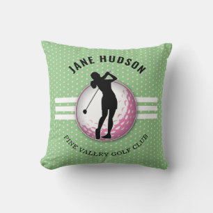 Coussin Conception de golfeuse élégante pour femmes