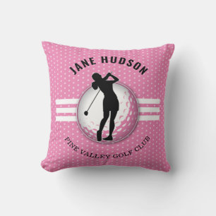 Coussin Conception de golfeuse élégante pour femmes